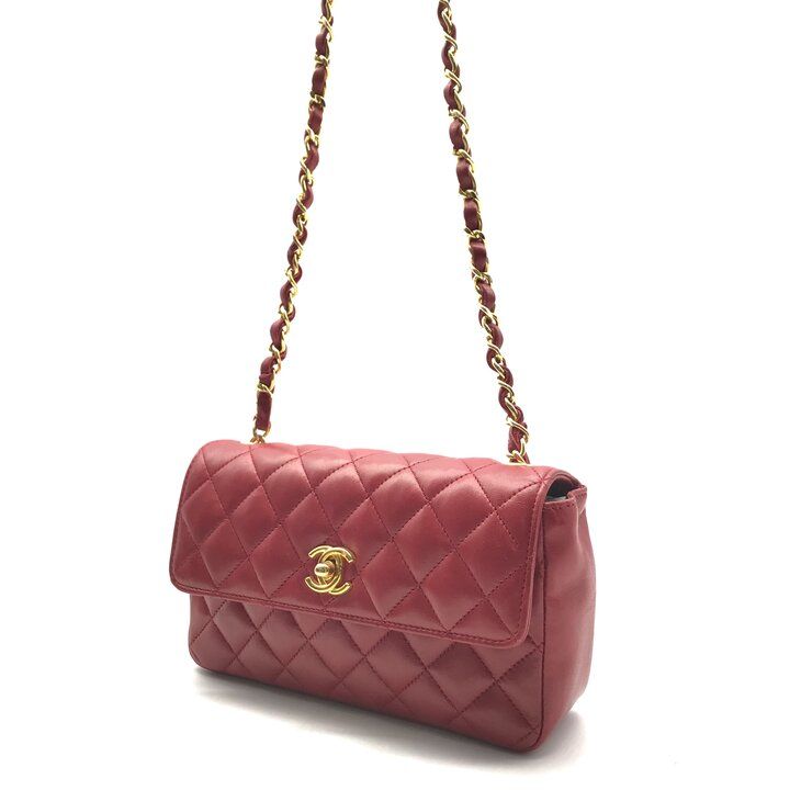 Chanel CC Logo Mini Quilted Turnlock Shoulder Bag — view 2