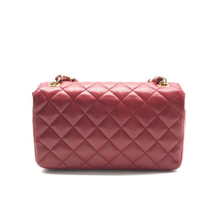 Chanel CC Logo Mini Quilted Turnlock Shoulder Bag — view 3
