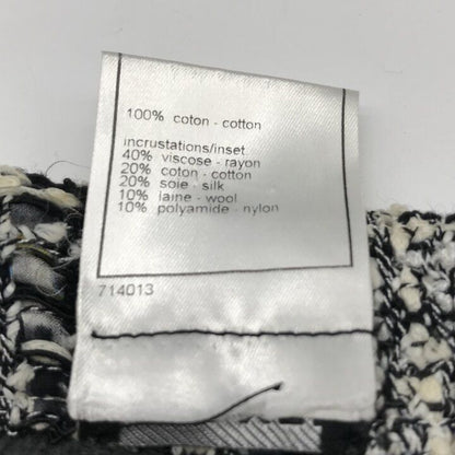 Chanel CC Logo Cardigan Gray — view 7