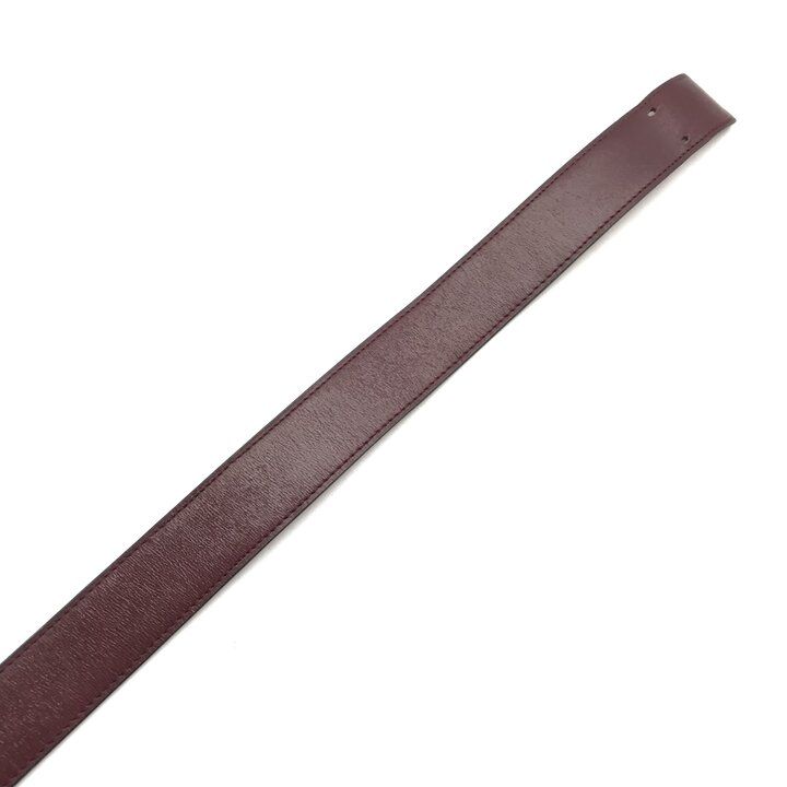 Hermes H Buckle Logo Leather Belt Suit Bordeaux — view 6