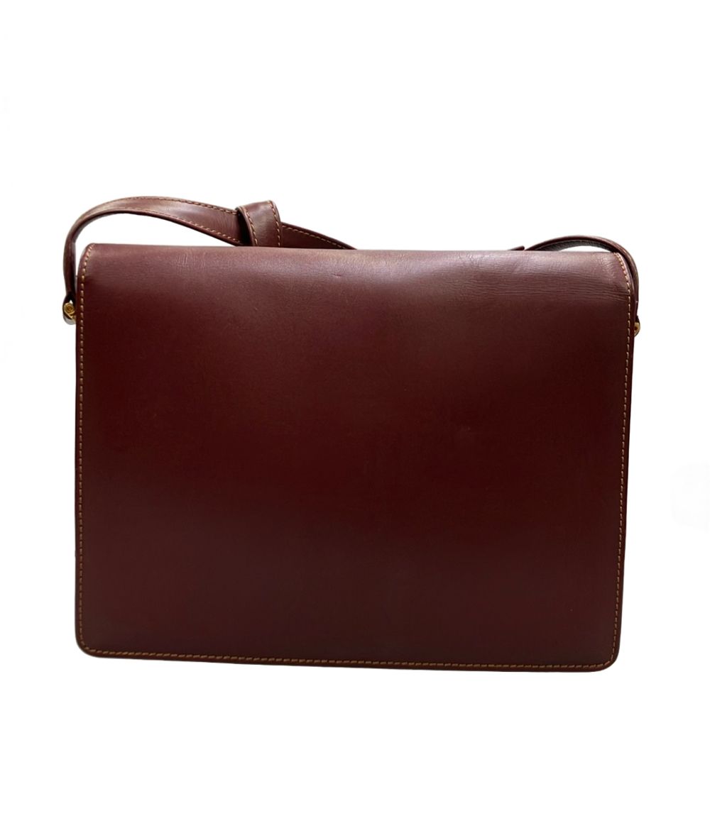 Cartier Shoulder Bag Burgundy — view 2