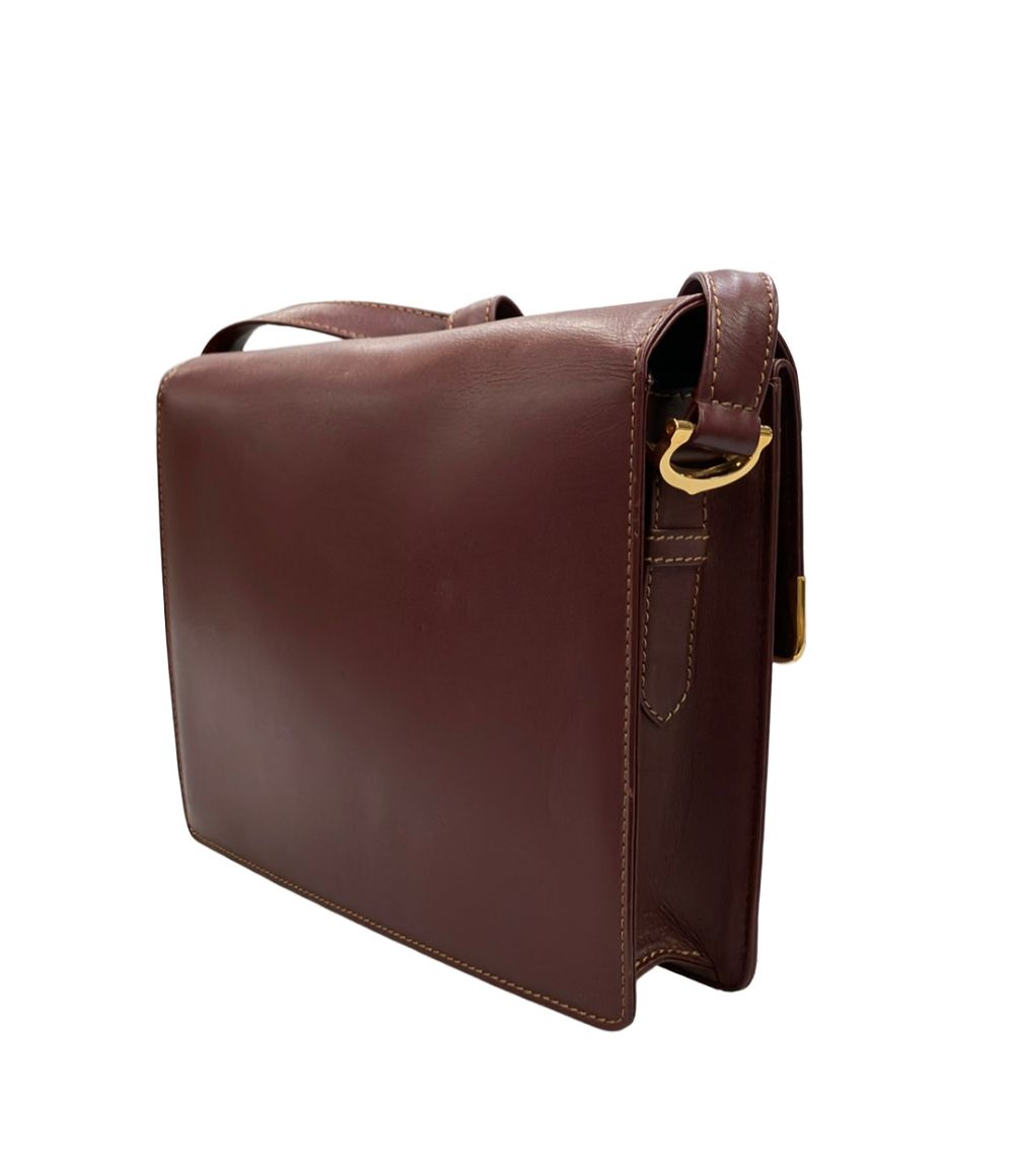 Cartier Shoulder Bag Burgundy — view 3