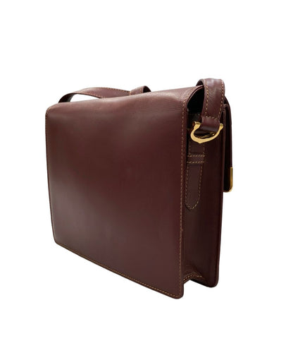 Cartier Shoulder Bag Burgundy — view 3