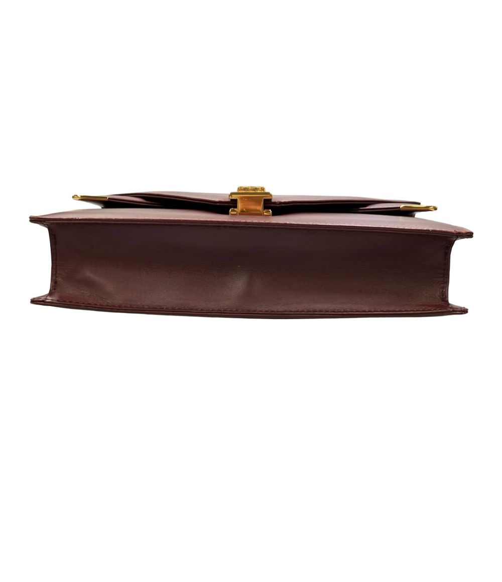 Cartier Shoulder Bag Burgundy — view 4