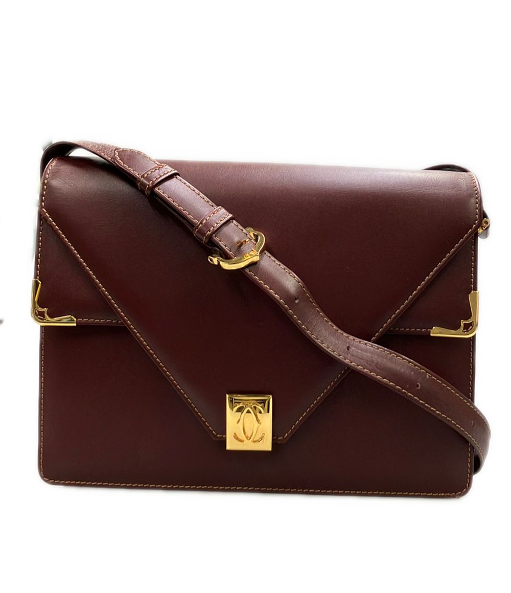 Cartier Shoulder Bag Burgundy
