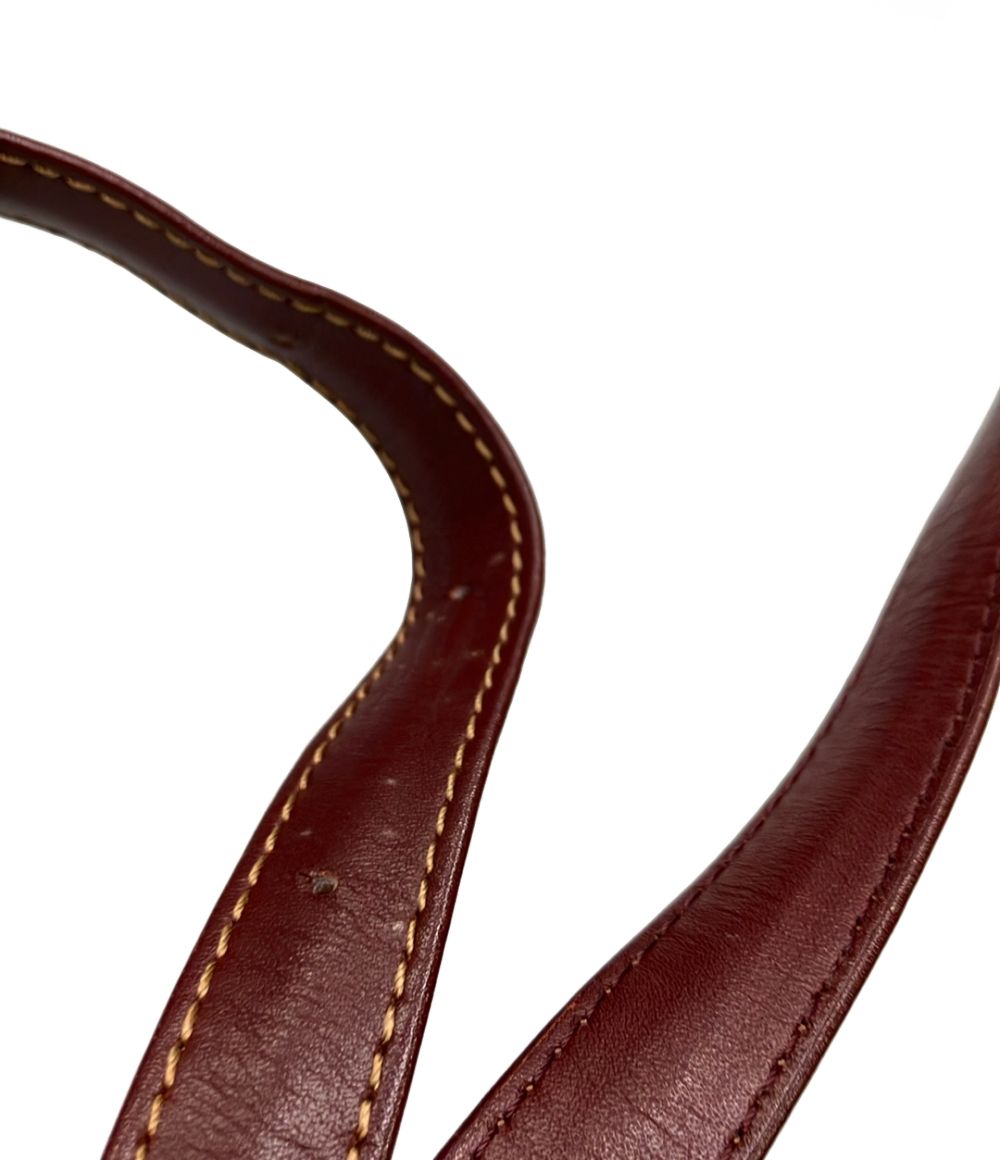 Cartier Shoulder Bag Burgundy — view 7