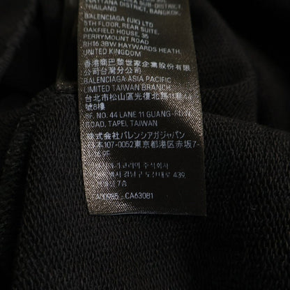 Balenciaga Paris Moon Pari Distressed Oversizepullover Hoodie Black — view 8