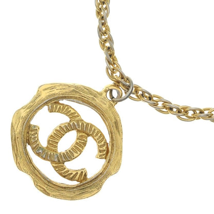 Chanel CC Logo Necklace Chain Vintage Gold