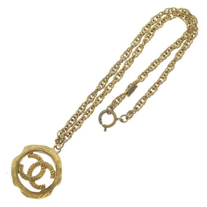 Chanel CC Logo Necklace Chain Vintage Gold — view 2
