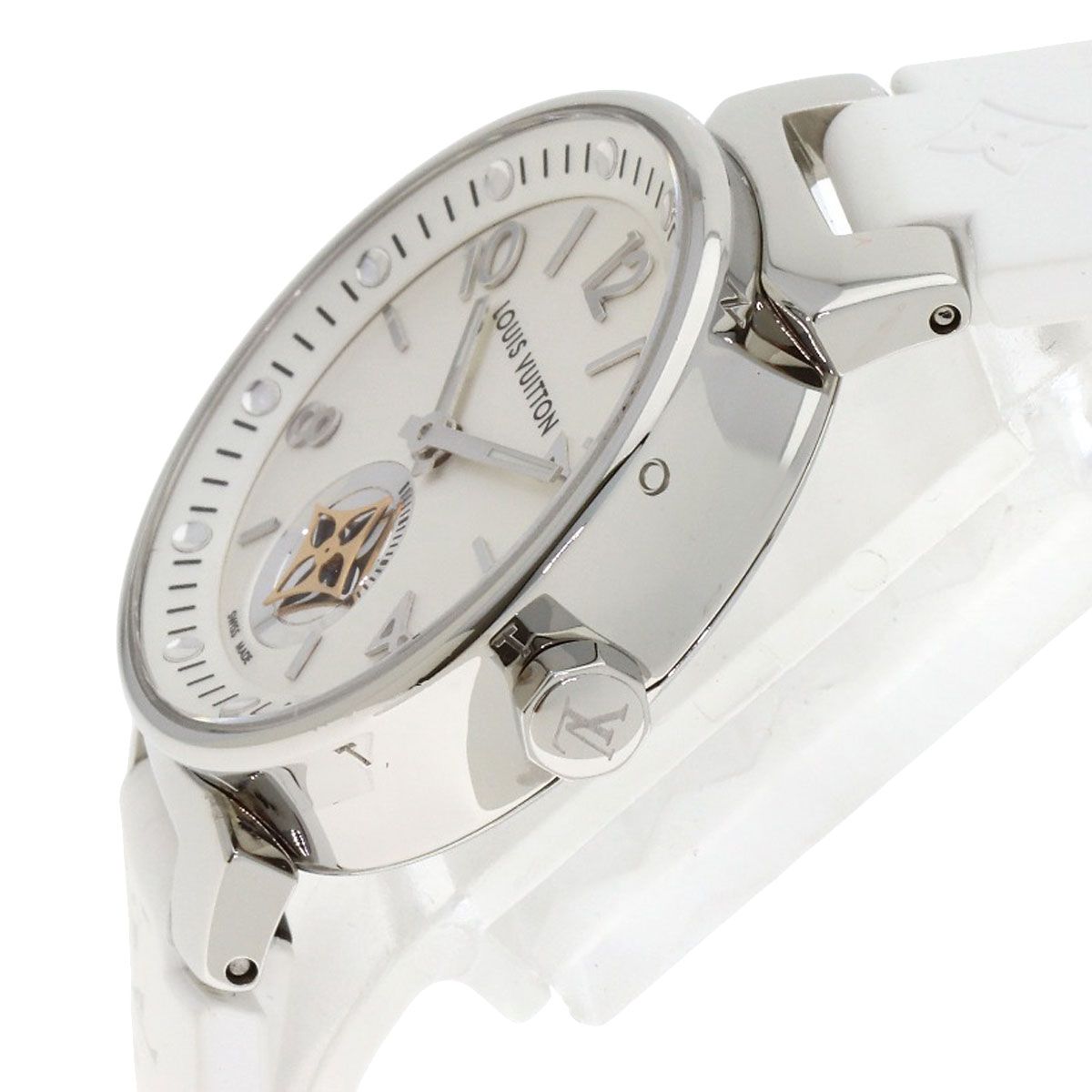 Louis Vuitton Tambour Moon Star PM Watch SS Rubber — view 5