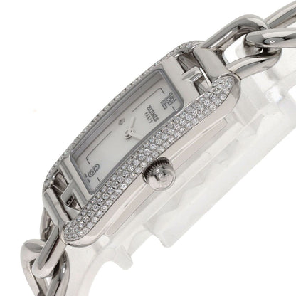 Hermes Nantucket Diamond Watch SS — view 5