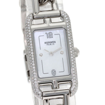 Hermes Nantucket Diamond Watch SS — view 4