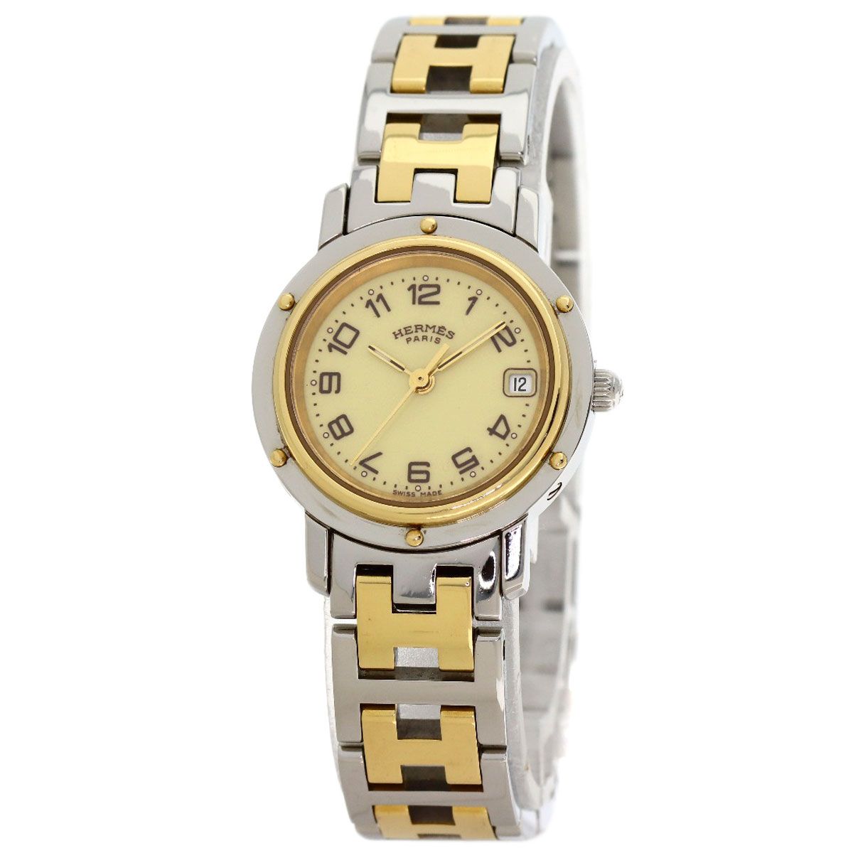 Hermes Clipper Buckle Watch SS