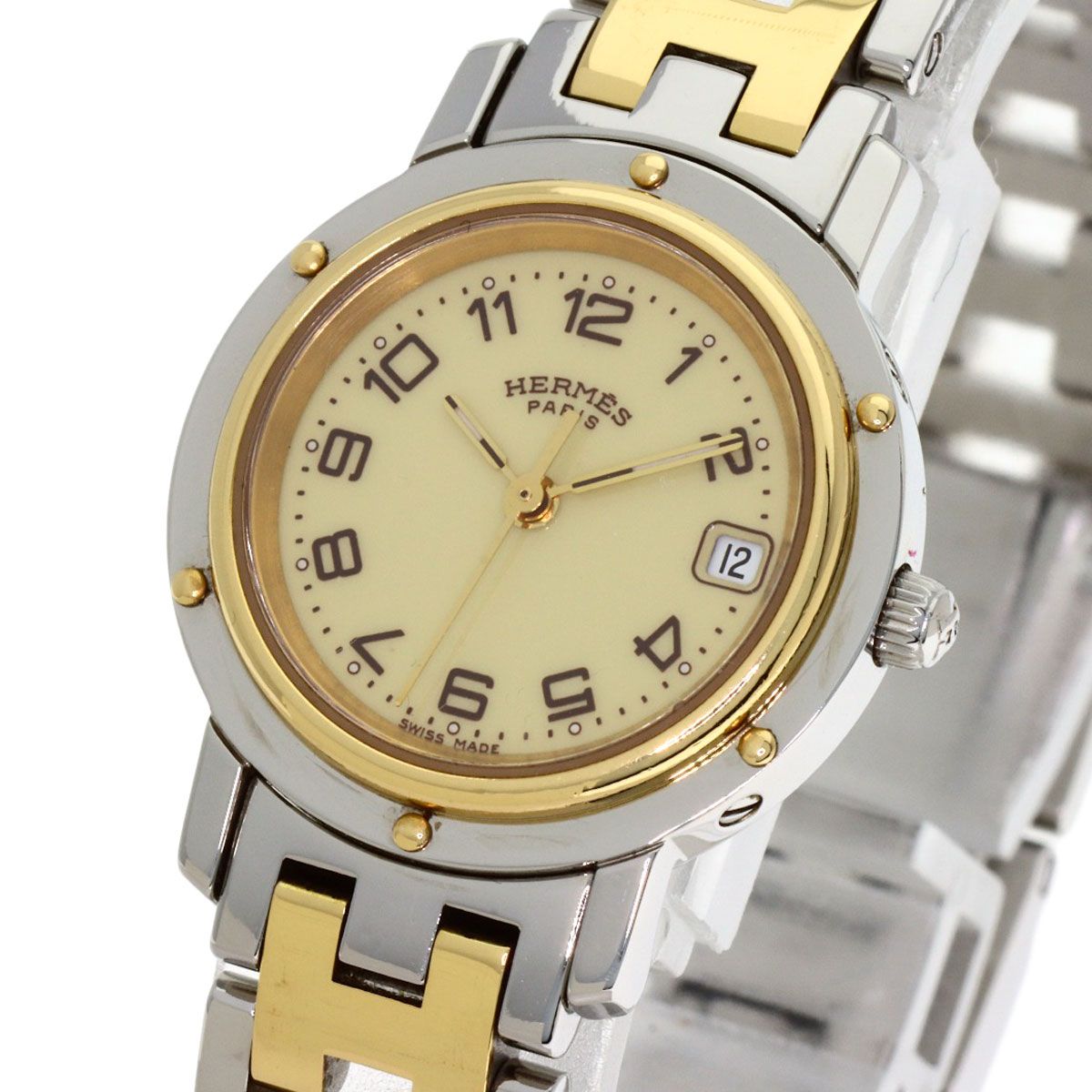 Hermes Clipper Buckle Watch SS — view 3