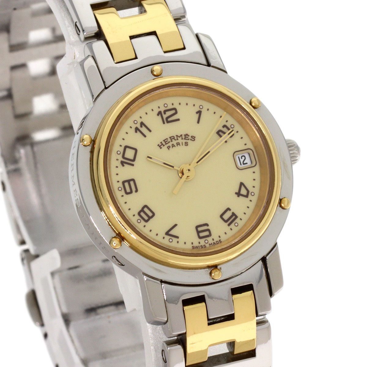 Hermes Clipper Buckle Watch SS — view 4