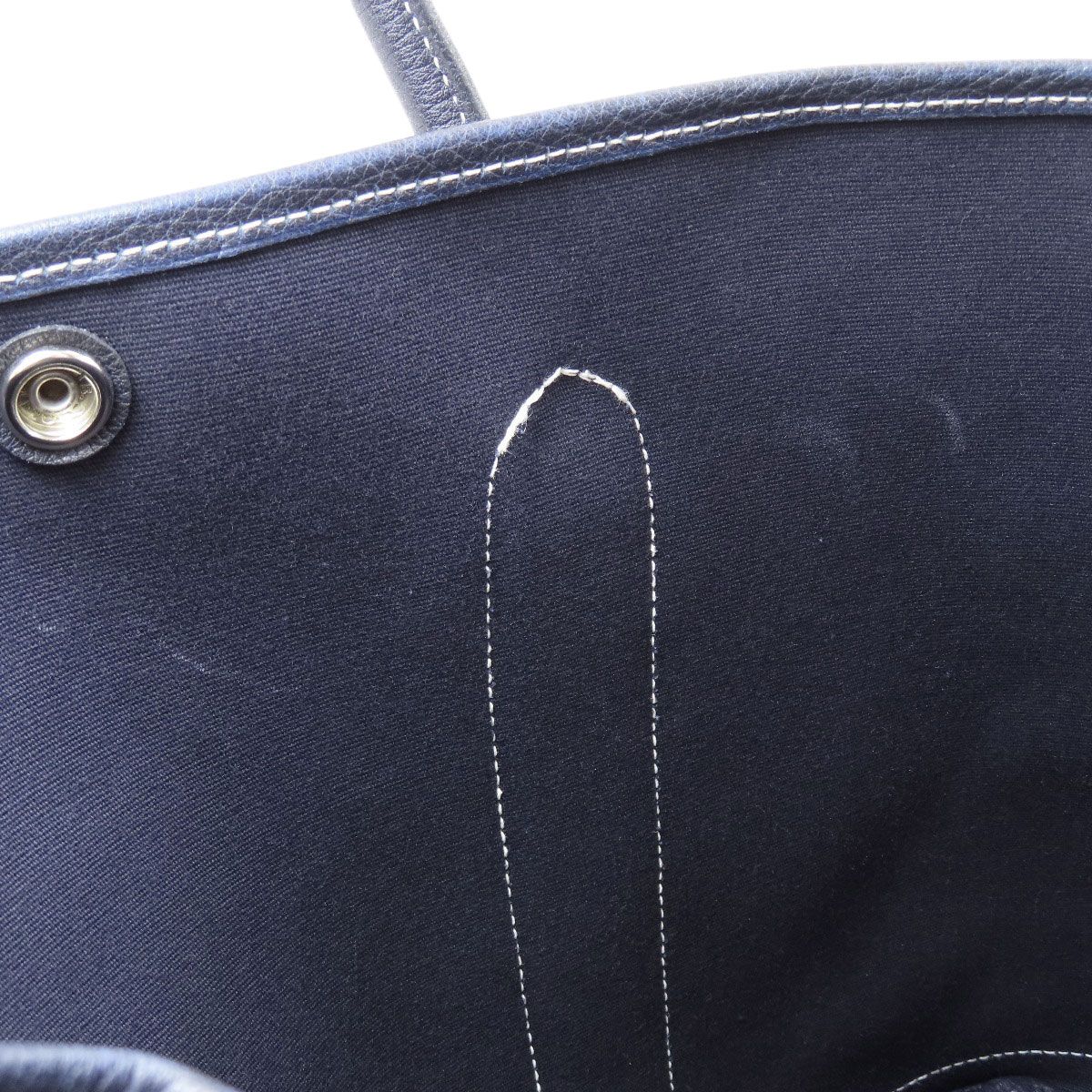 Hermes Garden Party PM Silver Handbag Toile Officier — view 8