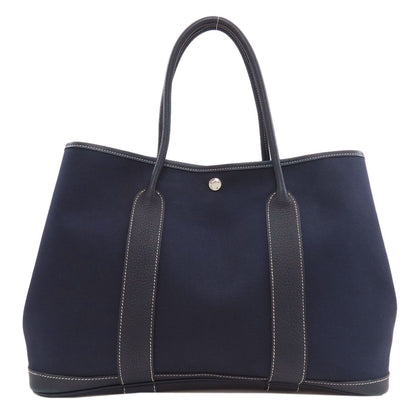Hermes Garden Party PM Silver Handbag Toile Officier
