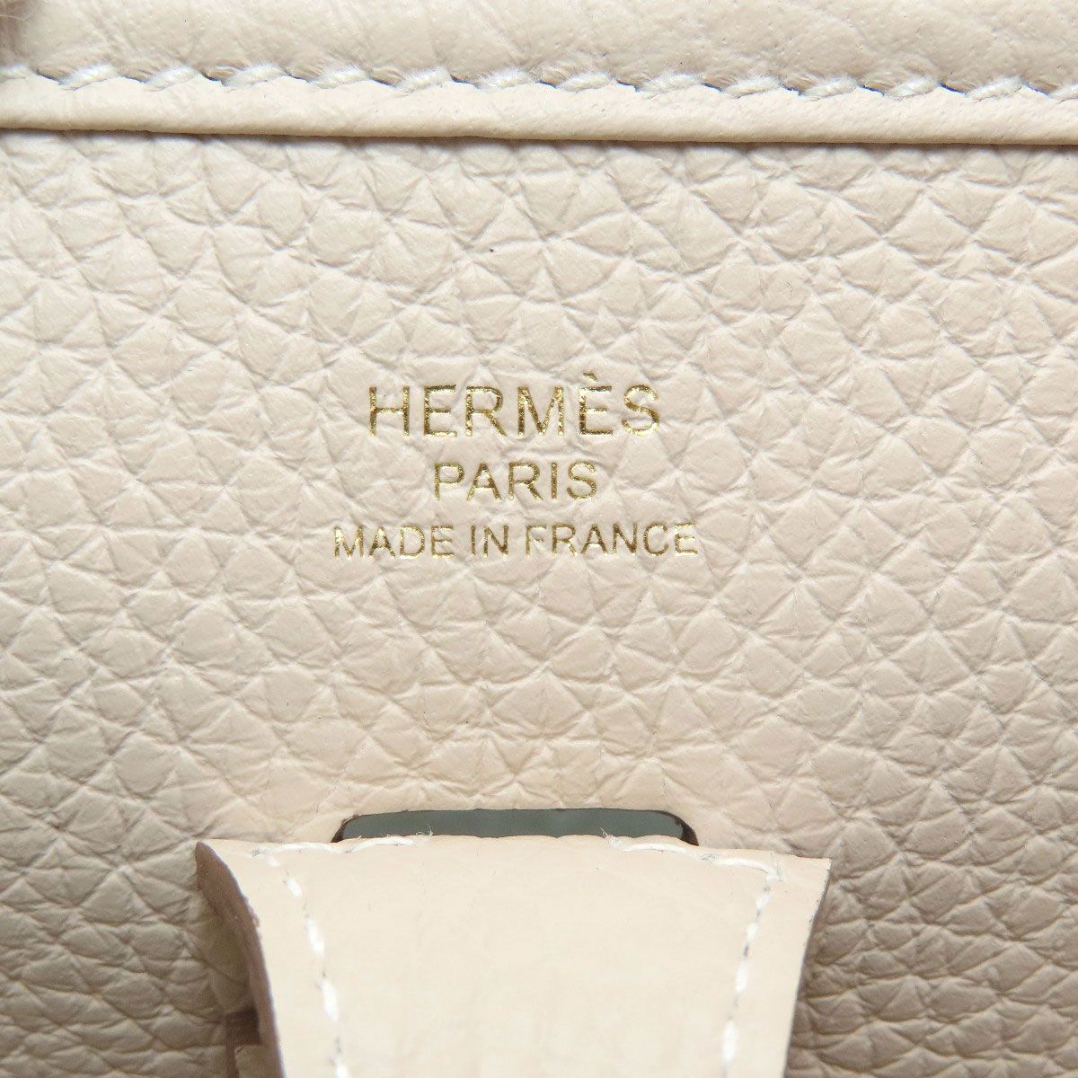 Hermes Evelyne 3 23 Craie Gold Shoulder Bag Taurillon — view 6