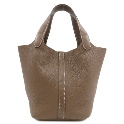 Hermes Picotin Lock PM Etaupe Gold Handbag Taurillon — view 2