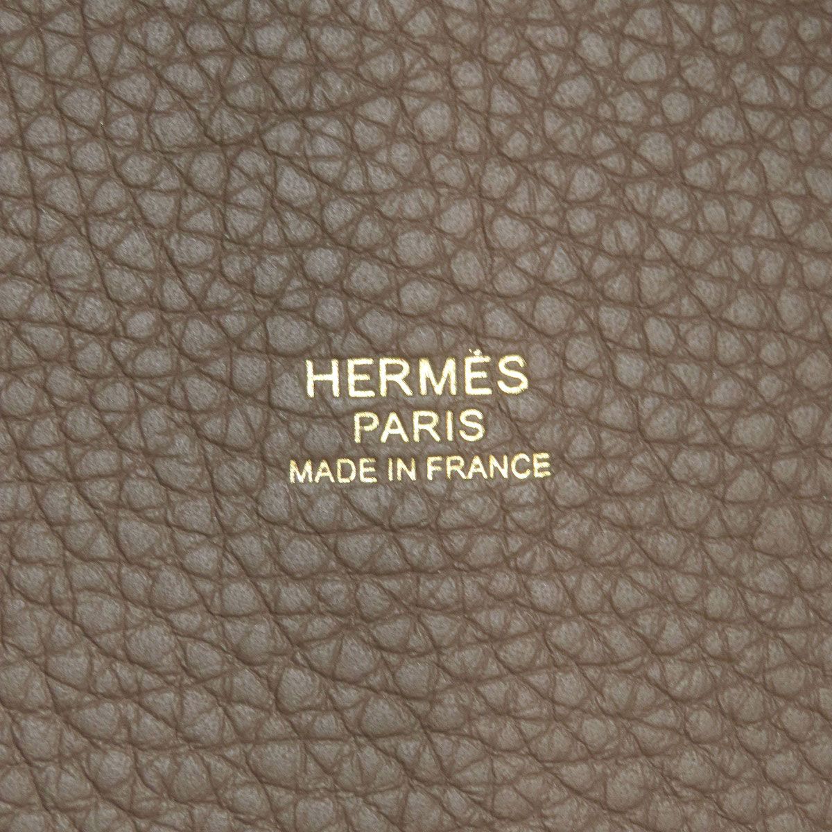 Hermes Picotin Lock PM Etaupe Gold Handbag Taurillon — view 6
