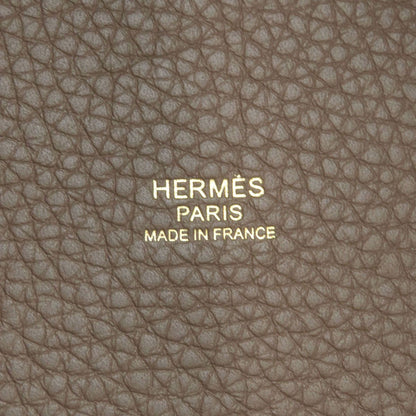 Hermes Picotin Lock PM Etaupe Gold Handbag Taurillon — view 6