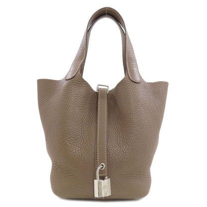 Hermes Picotin Lock PM Etopes Silver Handbag Taurillon