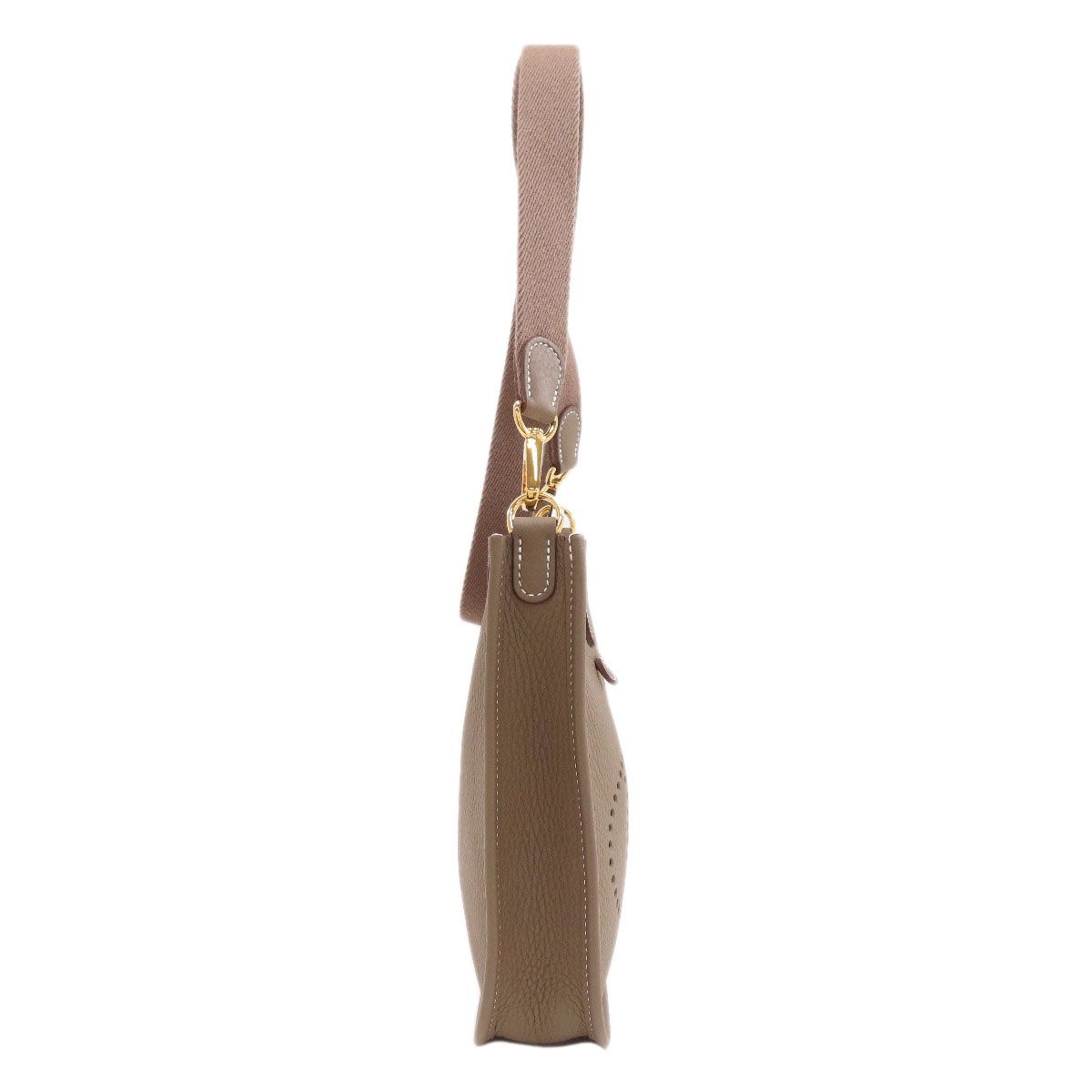 Hermes Evelyne TPM Etaupe Gold Shoulder Bag Taurillon — view 3