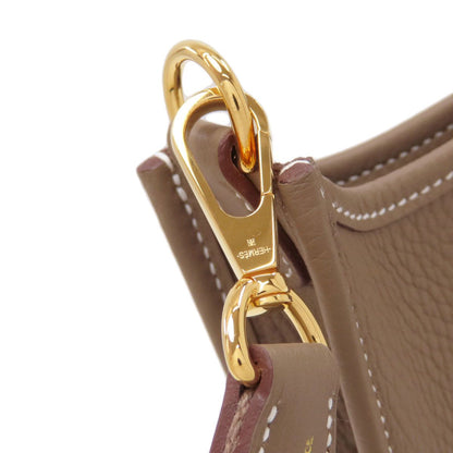 Hermes Evelyne TPM Etaupe Gold Shoulder Bag Taurillon — view 8
