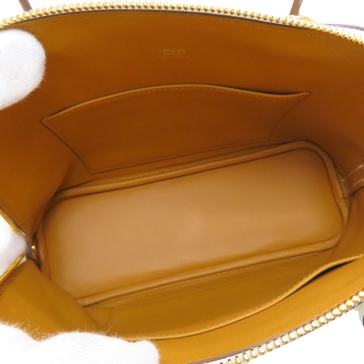 Hermes Bolide 1923 25 Verso Gold Handbag Evercolor — view 5