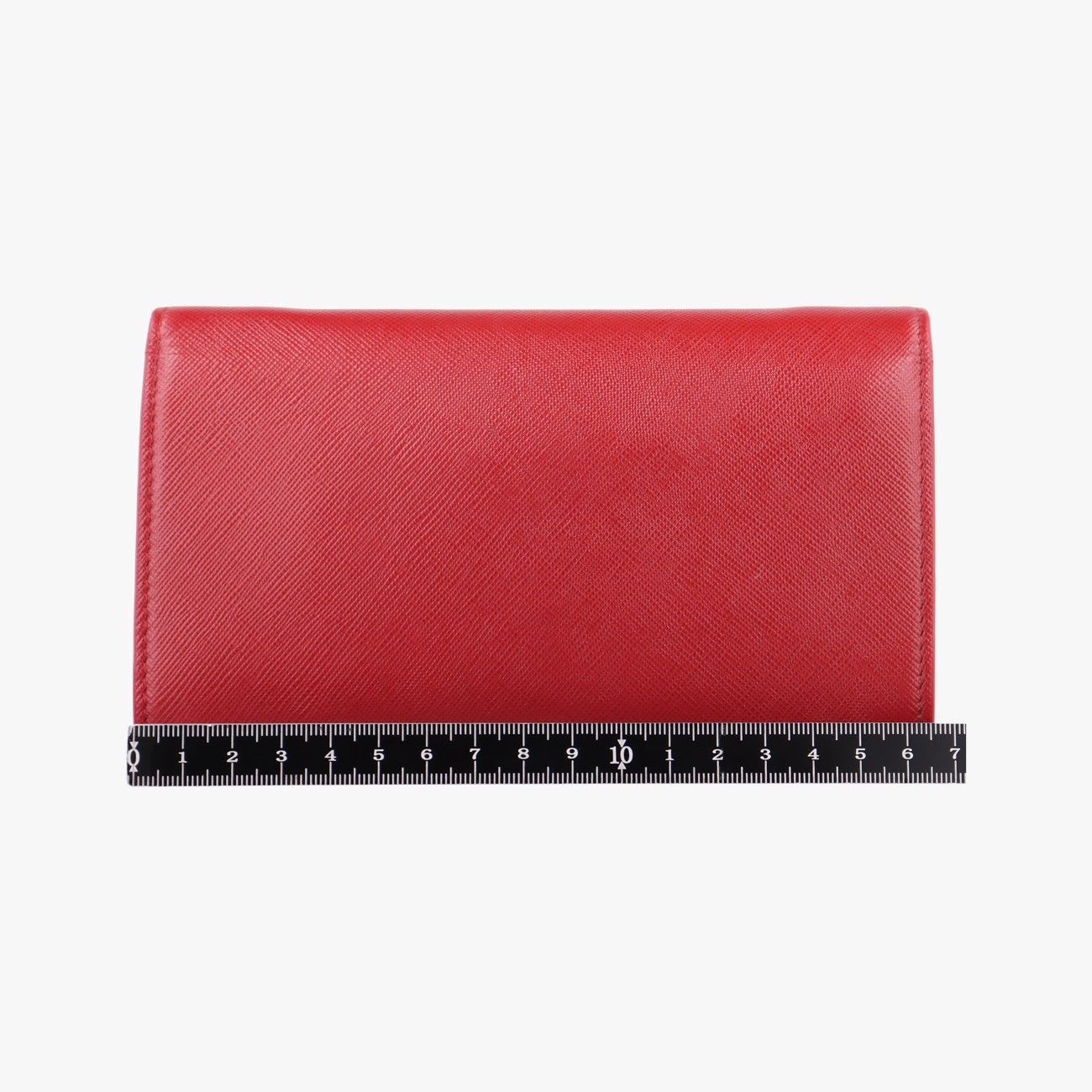 Prada Envelope Red Orange Saffiano Leather — view 2