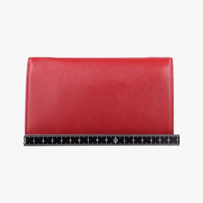 Prada Envelope Red Orange Saffiano Leather — view 2