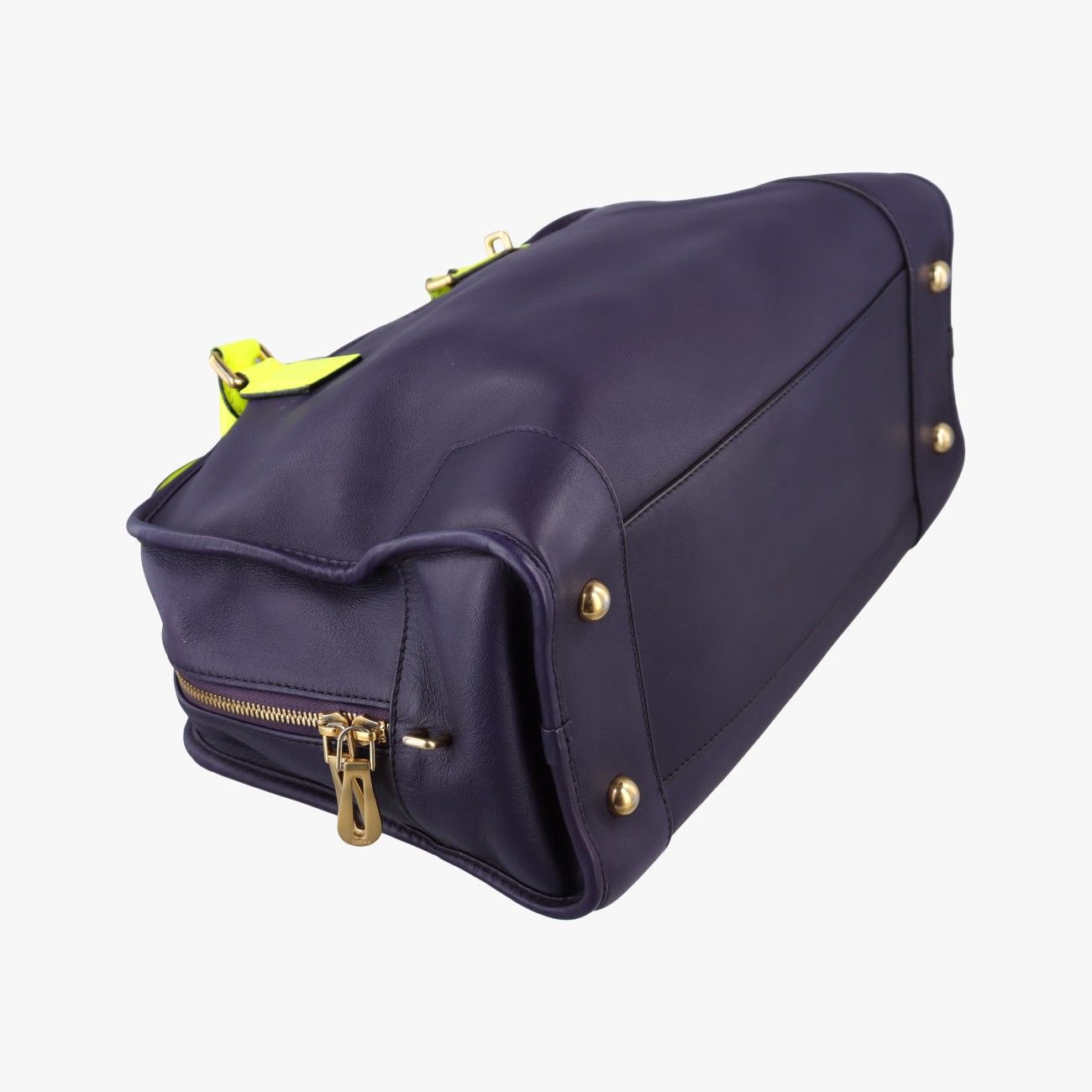 Loewe Amazona 36 Purple Fluorescent Yellow Leather — view 5