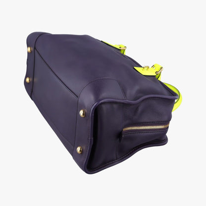 Loewe Amazona 36 Purple Fluorescent Yellow Leather — view 4