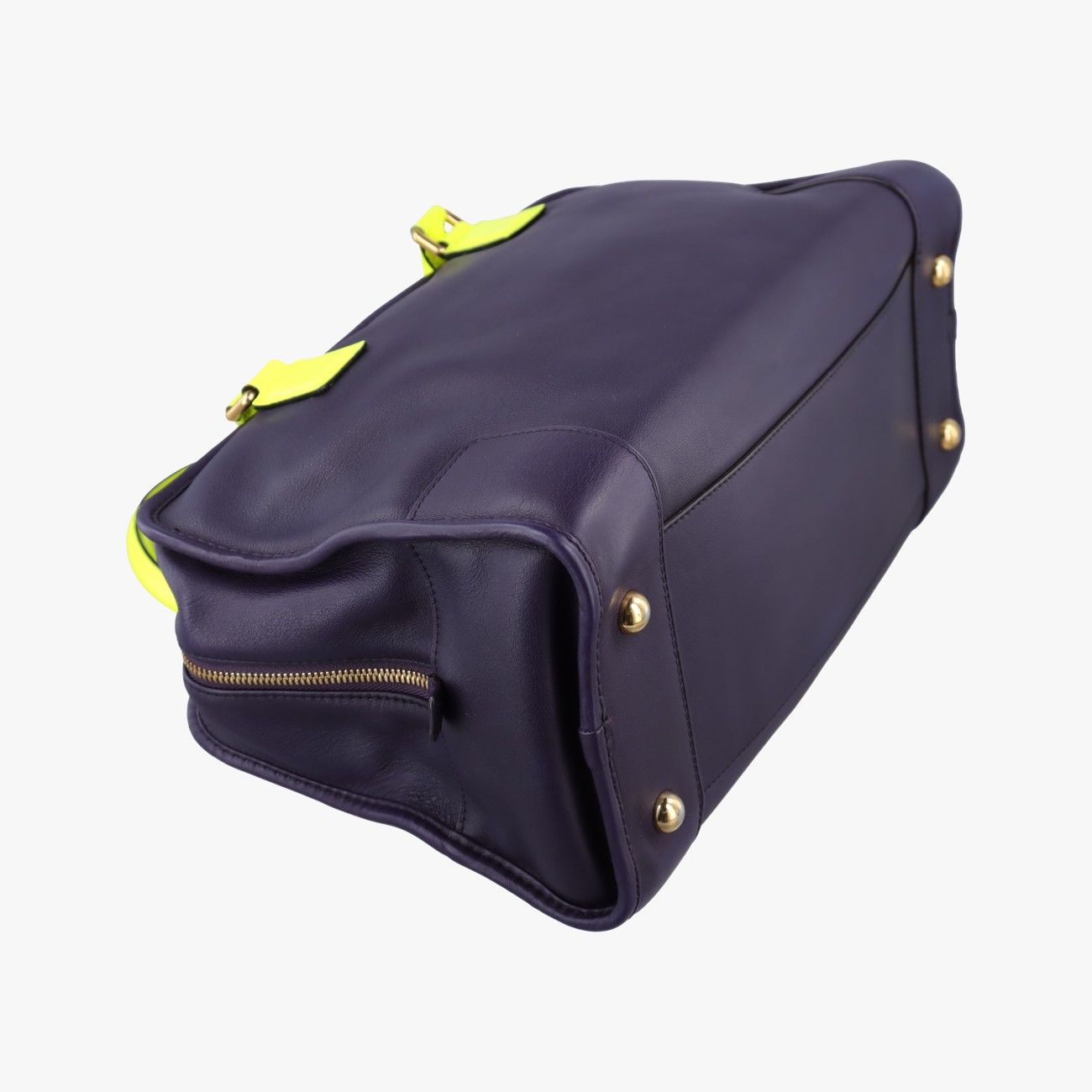 Loewe Amazona 36 Purple Fluorescent Yellow Leather — view 7