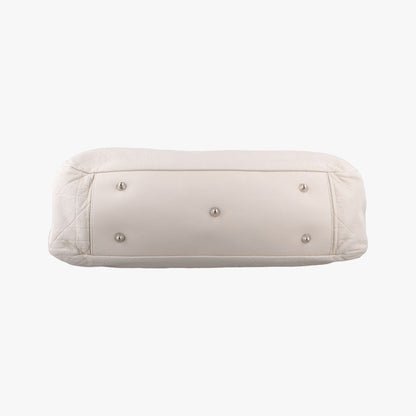 Dior Cannage Soft Shopping White Lambskin — view 3