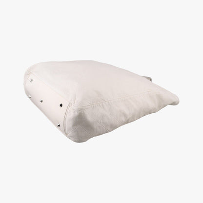 Dior Cannage Soft Shopping White Lambskin — view 4