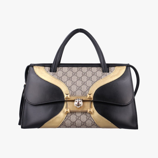 Gucci Ojiride Beige Black Multicolor Leather