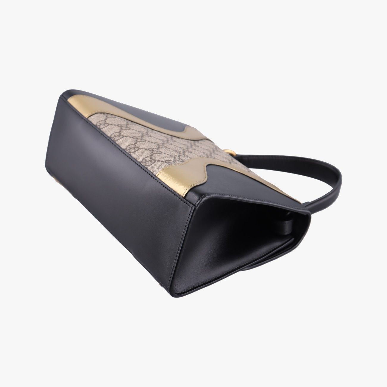 Gucci Ojiride Beige Black Gold Leather — view 6