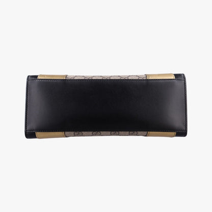 Gucci Ojiride Beige Black Gold Leather — view 3