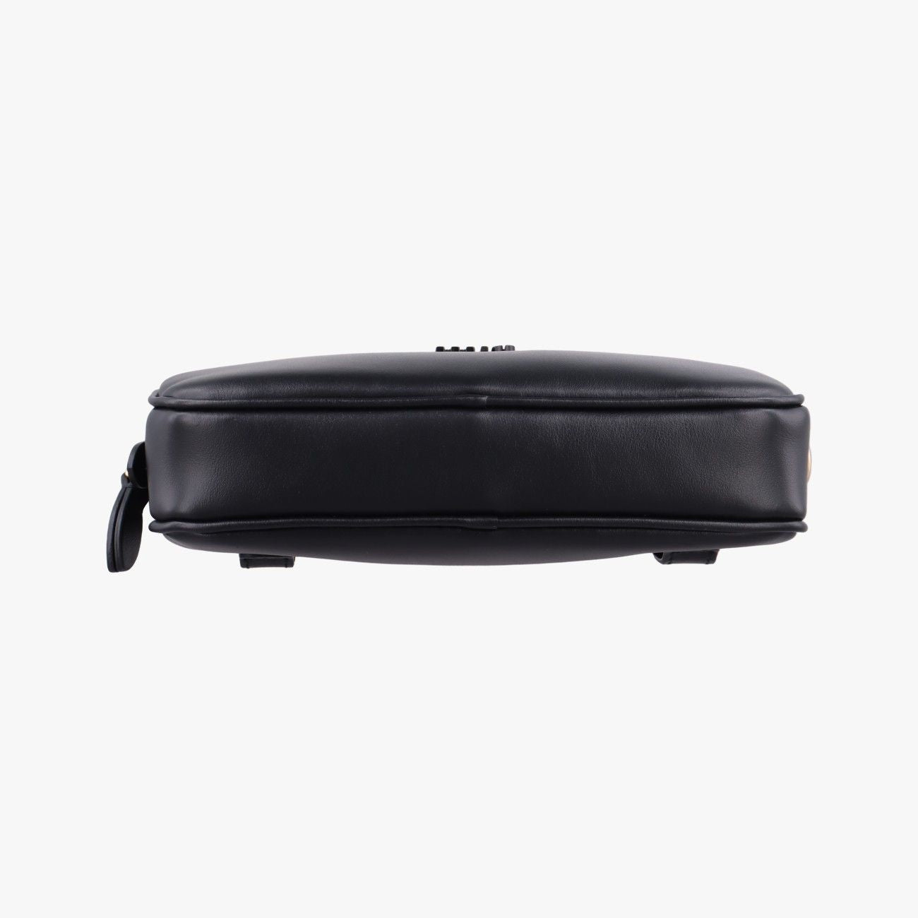 Miu Miu Logo Belt Black Leather — view 3