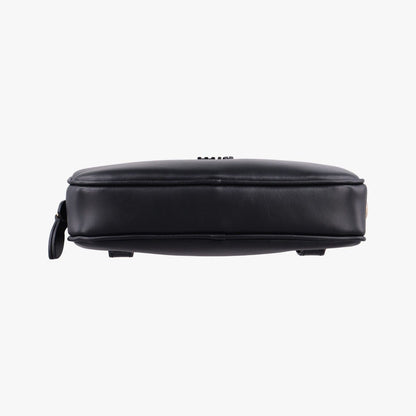 Miu Miu Logo Belt Black Leather — view 3