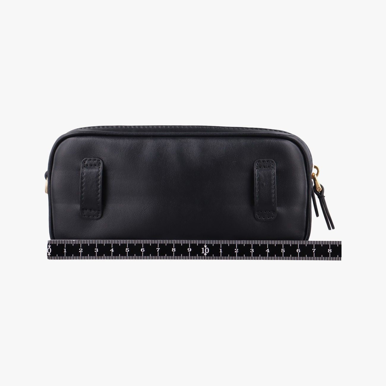 Miu Miu Logo Belt Black Leather — view 2
