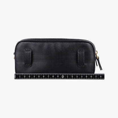 Miu Miu Logo Belt Black Leather — view 2