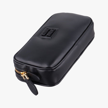 Miu Miu Logo Belt Black Leather — view 5