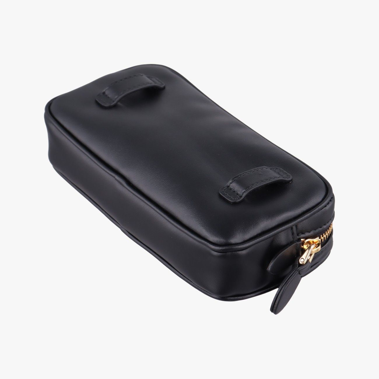 Miu Miu Logo Belt Black Leather — view 6
