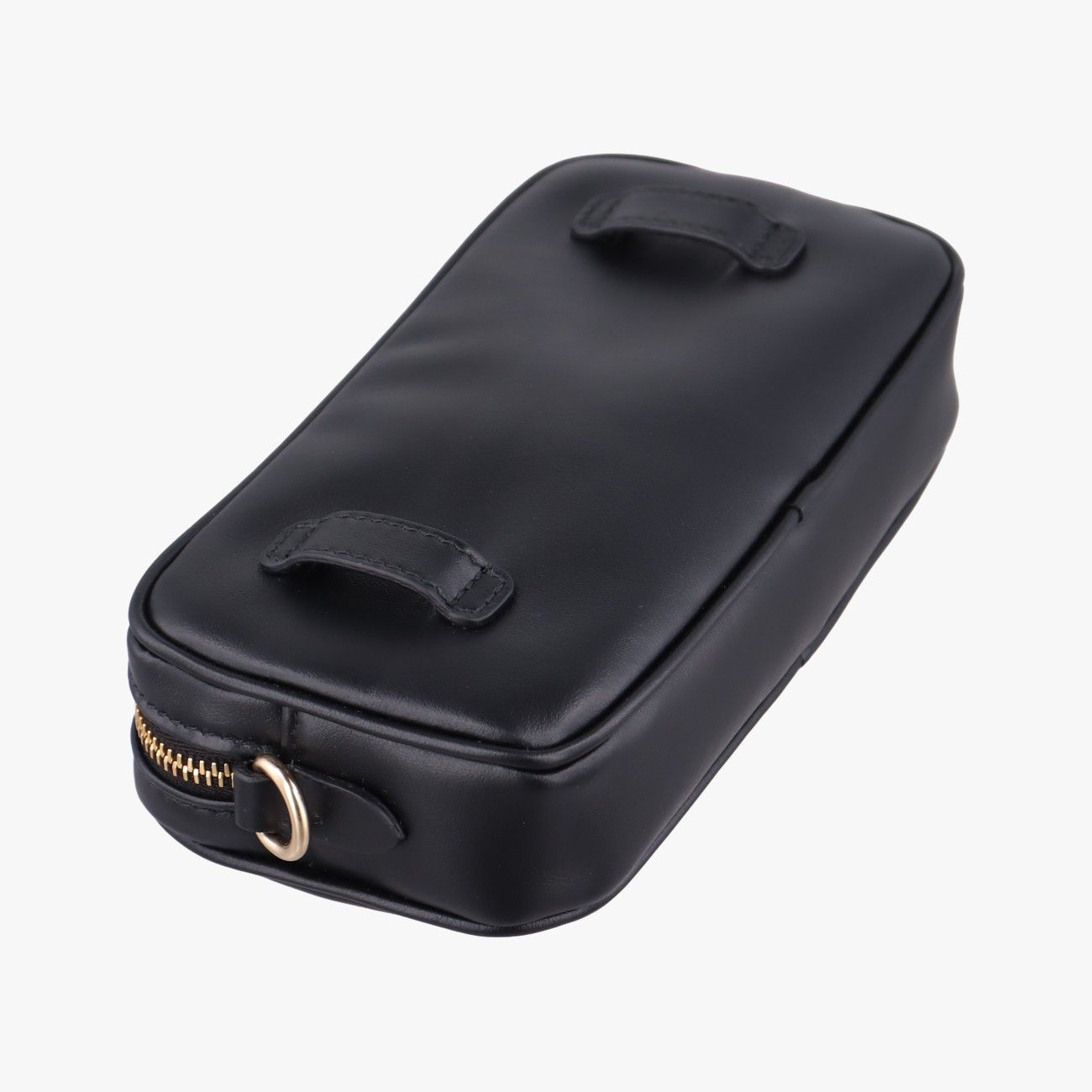 Miu Miu Logo Belt Black Leather — view 7