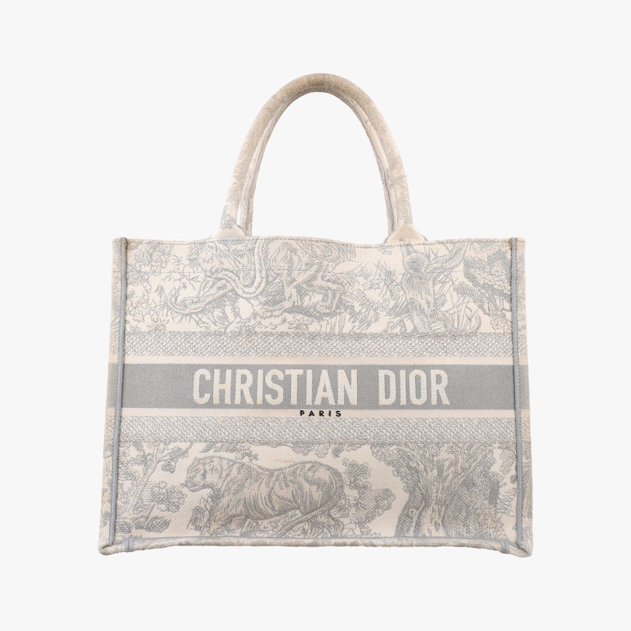 Dior Toile de Jouy Gray Canvas
