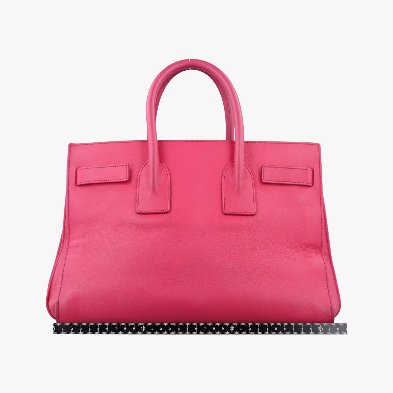 Saint Laurent Sac de Jour Small Rose Red Leather Handbag — view 2