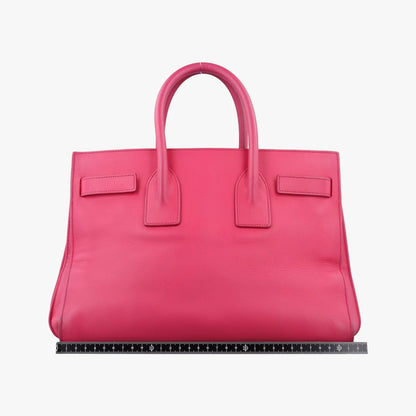 Saint Laurent Sac de Jour Small Rose Red Leather Handbag — view 2