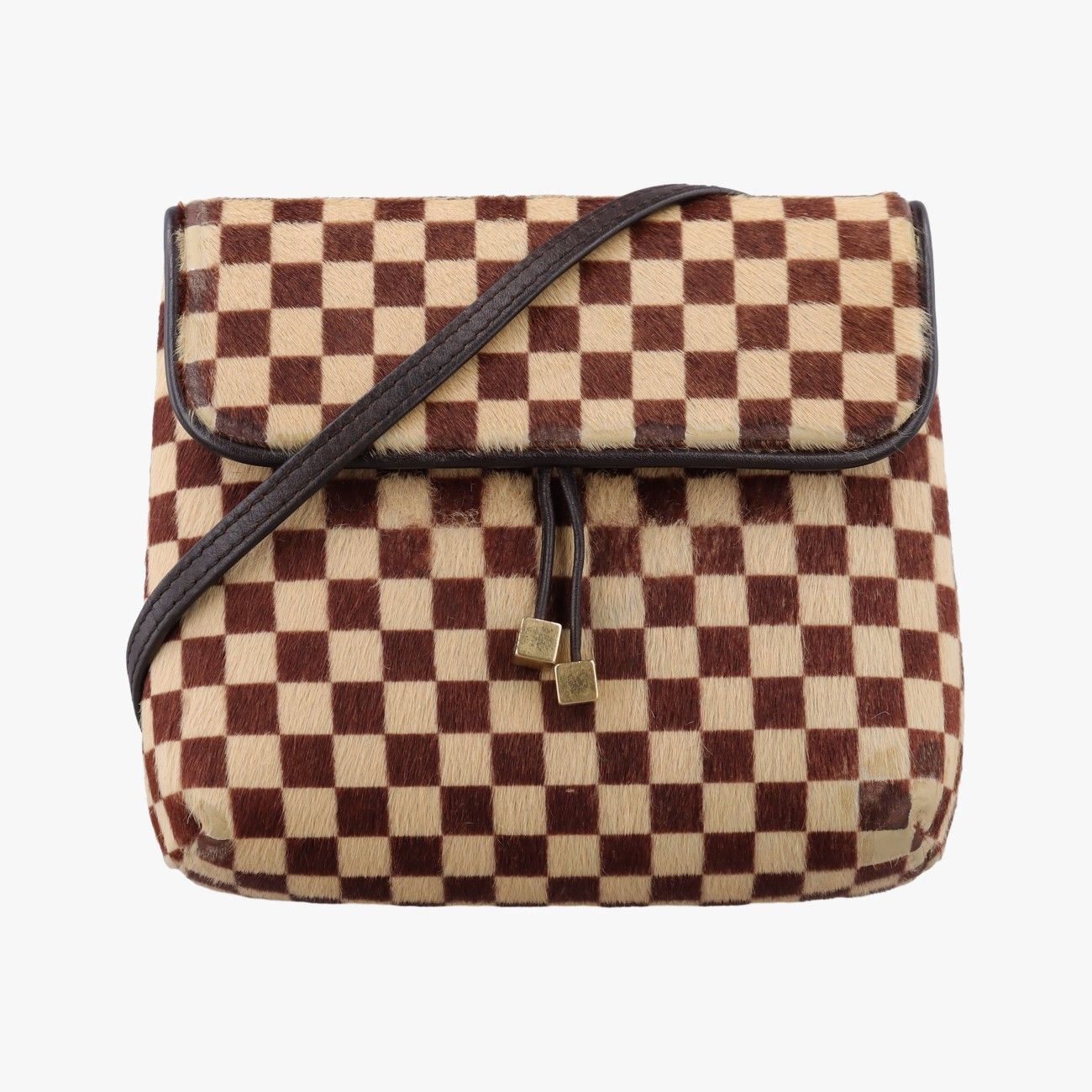 Louis Vuitton Gazelle Brown Ebene Damier Sauvage Calf Hair